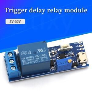 스마트 전자 5V-30V 마이크로 USB 전원 조정 가능 지연 릴레이 타이머 제어 모듈 트리거 스위치