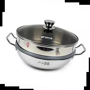 찜냄비 만두 떡 찜기 2단 찜솥 인덕션 가스렌지 28cm