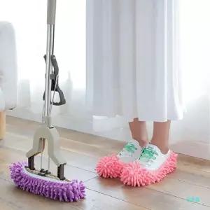 걸레 슬리퍼 청소 발걸레 실내용 극세사 실내화 2P