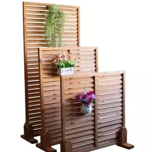 흡연부스 가림막 나무파티션 카페 칸막이 정원 야외