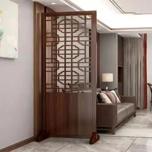 가벽파티션 나무 중국 칸막이 단단한 패브릭 이동식