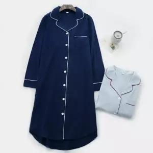 셔츠형 파자마 빅사이즈 라운드넥 수유잠옷 임산부