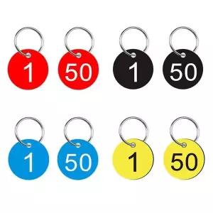 세트 DD 열쇠고리 숫자 1 13027 키링 번호판 50