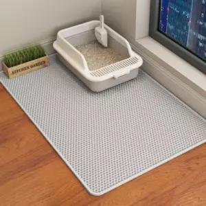 고양이 화장실 발판 깔판 모래 패드 깔개 매트 대형