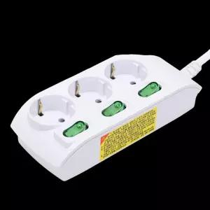 멀티코드 개별 스위치(경제형) 3구 (2호) 1.5M 16A KS