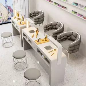 네일샵 흡진테이블 네일아트 흡진기 집진기 패티큐어 시술대 화장대 스타일 고급