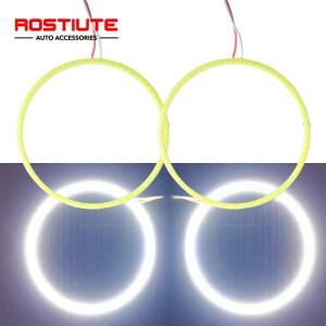 자동차 바이크 오토바이 원형 LED 헤일로 링 엔젤 아이즈 DRL 주간 주행 헤드라이트 60mm 2 개