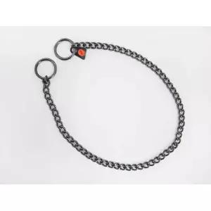 HS 블랙스텐 목줄 60cm 산책 외출 고급 심플 견주 편안 스타일