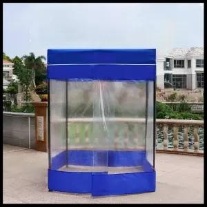 비닐천막 야외 행사용 바람막이 발레파킹 캐노피 투명