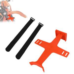 엔듀로 모터크로스 스트랩 포크 브레이스 11.2인치 서스펜션 슈퍼모토 유니버설 포함 2개 USTPO 모터사이클 오렌지용 서포트 더트 세이버, 자전거 가드 핏 프로텍터,