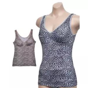 국산 풍기인견 호피 민소매 할머니브라런닝 답답않는 란쥬 엄마내의 시원한 쿨링소재 여름 편안한