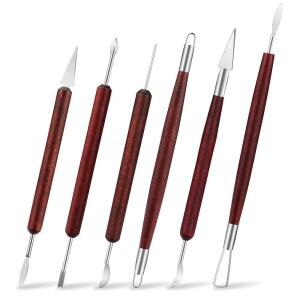 LINCHCEY 6피스 점토 조각 도구 세트는 폴리머 공기 건조 모델링 점토 초보자 및 전문가에게 완벽하며, DIY 도자기 및 도자기 도구로 점토 조각 및 제작에 이상적입니다