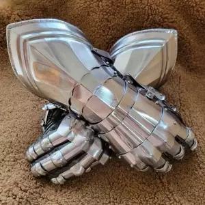 중세기사 건틀릿 갑옷 코스프레 코스튬 저탄소강 장식품