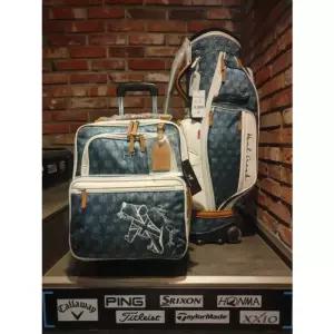 [정품] 2026 힐크릭 여성 휠캐디백 휠보스톤백 세트 네이비