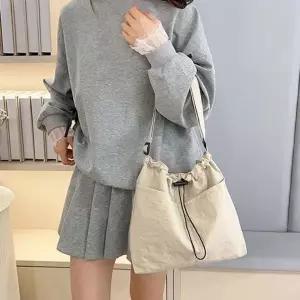 버킷백 다용도 크로스백 캔버스가방