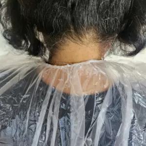 커버 옷보호 헤어 10P 염색 커트 일회용 비닐가운