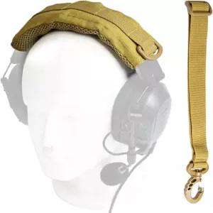 SVXSODA 전술 모듈식 이어머프 커버 3M 하워드 라이트 워커의 펠터 보청기(사막탄)와 호환 가능