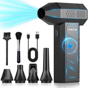 JVSCAM X3 압축 공기 먼지기 브러시리스 모터가 전기 3 기어 PC 키보드 자동차 실외 가정 눈 나뭇잎 청소용 미니 스노우 블로워 충전식