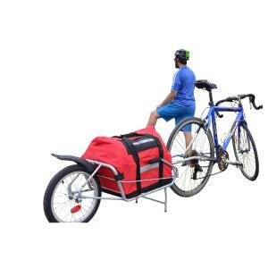 킥스탠드 u2013이 휠바로우로 변환되는 마야 사이클 원휠 자전거 화물 트레일러 가방 18인치 700c