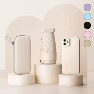 초경량 미니 양우산 접이식 UV 차단 암막 우산