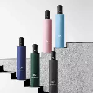 자외선차단 예쁜우산 원터치 8K 자동 3단 암막 우산