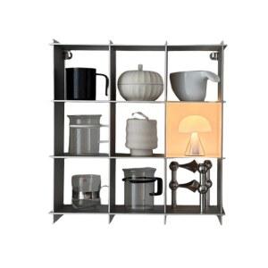 스테인레스 컵 보드 랙 벽걸이형 메탈 주방 선반 3x3 스텐 그릇