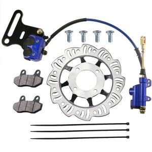 패드 유압 브레이크 BAT 140cc 110cc PRO 장착된 125cc 캘 리어 더트 바이크(파란색)용 트레일 로터 PIT 디스크 15mm 시스템이