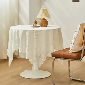덮개 테이블 가리개 식탁보 배경천 60x60cm 레이스