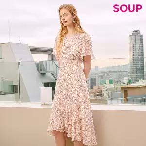 하프 슬리브 플라워 프린팅 원피스 (SZ4OP90)