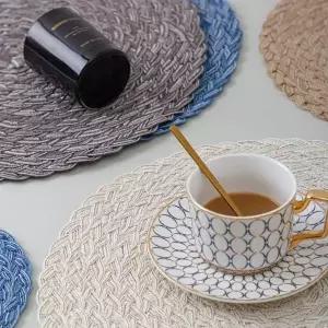 컵받침대 주방용품 원형 냄비 테이블 티코스터 매트 세트
