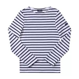 세인트제임스 긴팔티 9858 NEIGE MARINE (9858-88) 밍콰이어 모던 스트라이프 남성긴팔티 여성긴팔티 63876