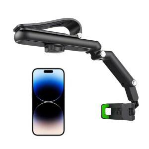 가스딘 회전 접이식 자동차 휴대폰 홀더 1080 다기능 선바이저 유니버설 360 차량 후방 뷰 미러용 모바일 마운트