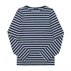 세인트제임스 긴팔티 9858 MARINE ECRU (9858-51) 밍콰이어 모던 스트라이프 남성긴팔티 여성긴팔티 638646