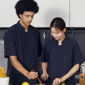 조주방유니폼 반팔조셰프복 인기 스냅 신상입고 위생복 주방가운 2색 식당 1개