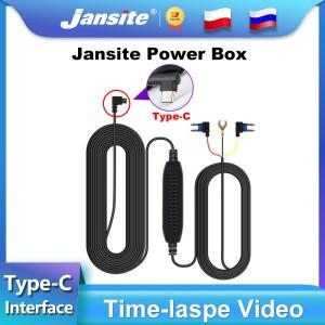 Jansite Power Box Type-C 인터페이스 하드 와이어 키트 대시 캠 DVR 레코더 레지스터 용 차량용 충전기 전