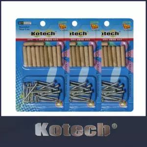 나무 칼블럭 나사못 3세트 인테리어 철물 설치용 부속품