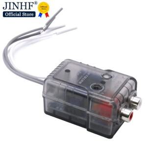 하이 레벨 스피커 호환 신호-로우 RCA 어댑터 자동차 오디오 하이-로우 서브우퍼 컨버터 1PC