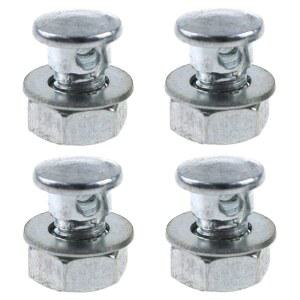 4세트 자전거 및 케이블 브레이크 나사 볼트 레귤레이터 라인 볼트(너트 와셔 포함), 캔틸레버 잠금 LUORNG 클램프 앵커 브레이크,