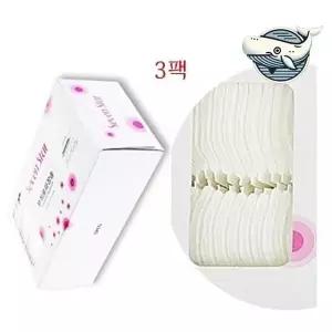 [하프클럽/]부드러운 마스크 화장솜 3팩 화장소품 세안용