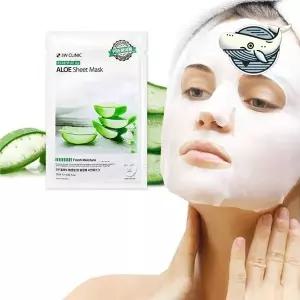 [하프클럽/]알로에 순면 수분 팩 마스크 10매 피부 진정