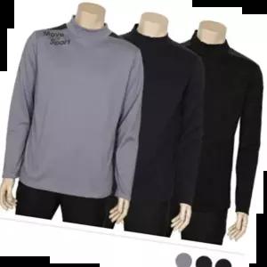 가방 남성 겨울 골지 반폴라 폴라티 면스판 면 목폴라 티