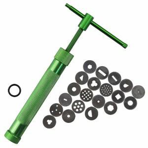 도자기 공예 폴리머 조각 모델링 퐁당 케이크를 위한 20개의 독특한 디스크가 있는 COMIART 클레이 건 압출기