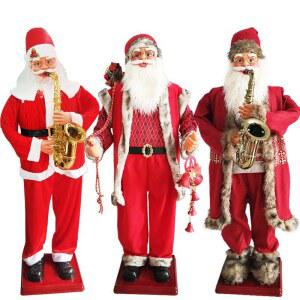춤추는산타 1 8m 오너먼트 야외 색소폰 대형 크리스마스 움직이는 크리스마 산타클로스 일렉트릭 장식