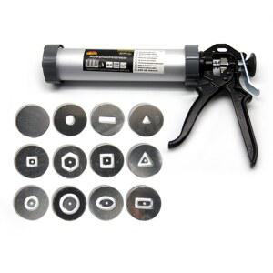 LEQH 점토 압출기 건, 12가지 몰드가 있는 도구, 다양한 색상