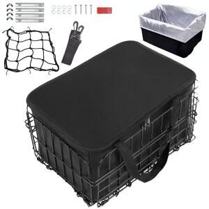 후방 자전거 바구니 방수 라이너 백 커버 카고 네트가 YAOBVIS 대형 접이식 반려동물 식료품 개 에빅