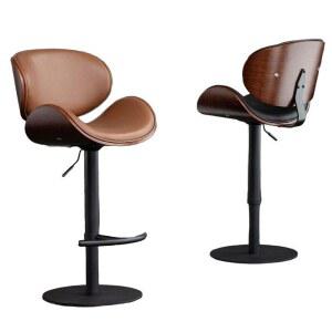 스탠드바의자 홈바의자 원목 회전 식탁