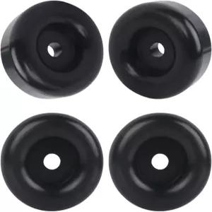 트레일러 램프 도어 고무 범퍼 - 카고 RV 및 트럭 테일게이트용 2.5인치 원형 범프 스톱 (블랙 4개입)