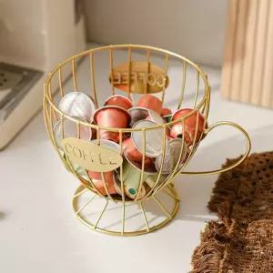 커피 캡슐 보관함 보관통 큐브보관 골드