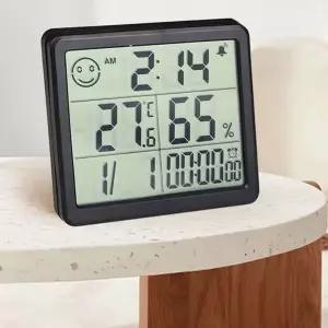 스마트 멀티 디지털 온습도계 탁상시계 타이머온습계-WD3BFDE_