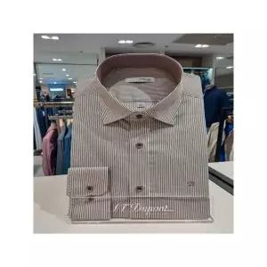 [하프클럽/듀퐁]  SE5FM21LS365SBW 핀 스트라이프 브라운 슬림핏 셔츠